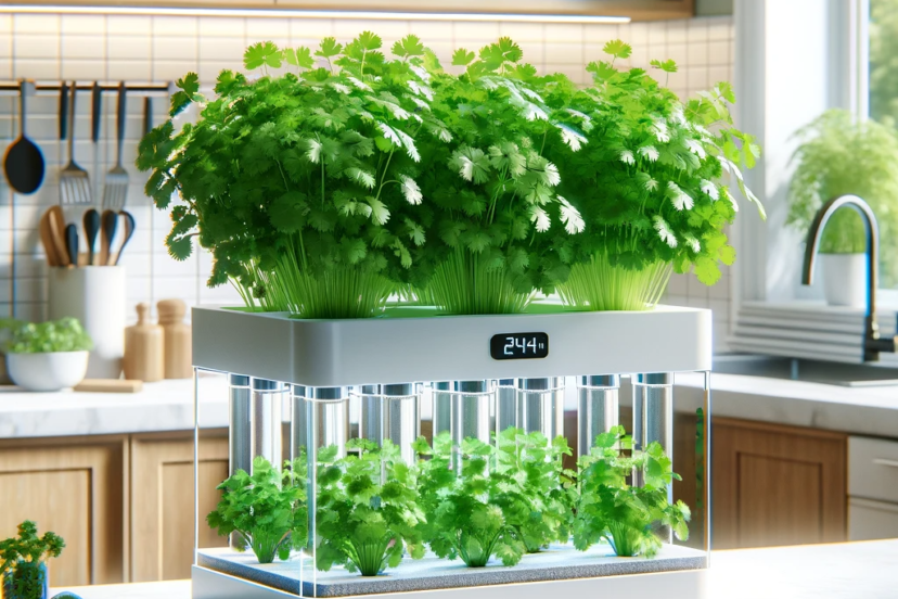 hydroponic cilantro