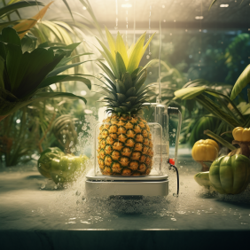 Hydroponic pineapple