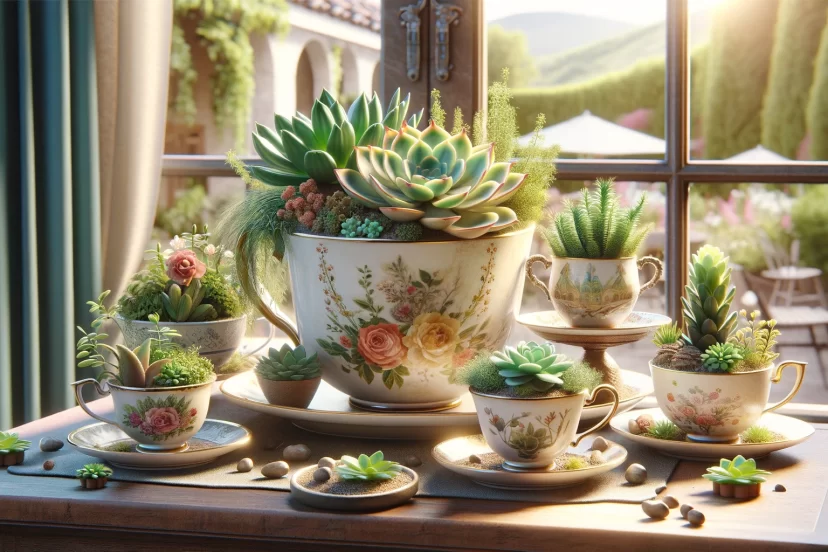 tea cup gardening