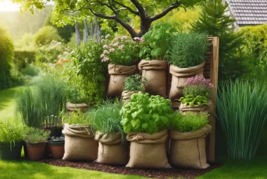 burlap gardening