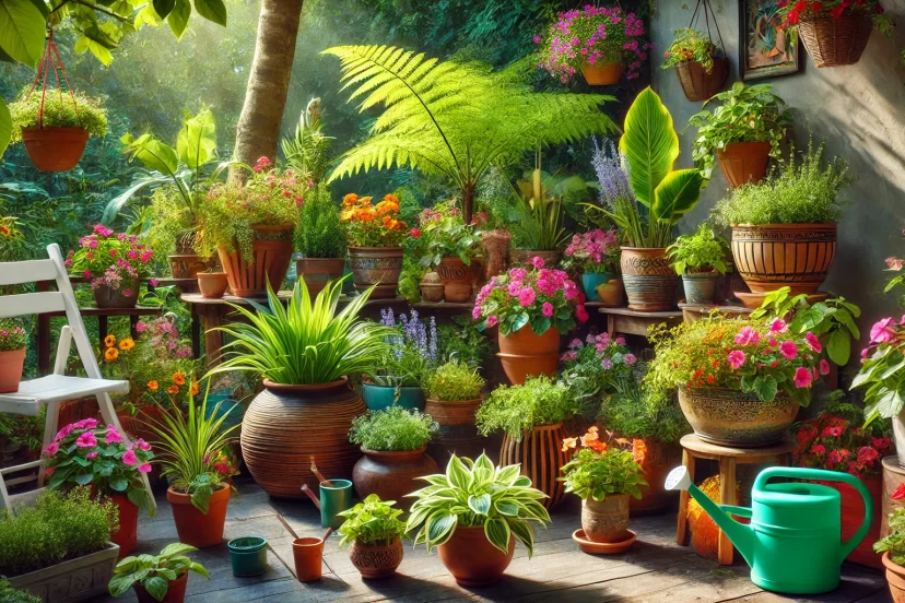 container gardening for shade