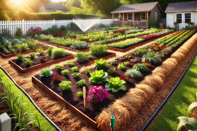 gardening raised rows