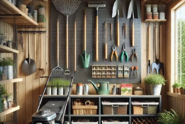 organizing gardening tools