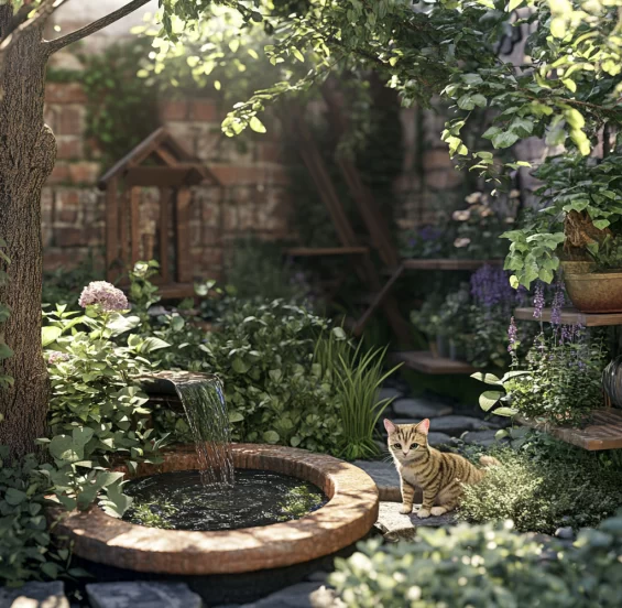 cat gardening