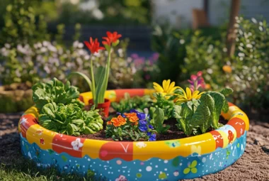 kiddie pool gardening