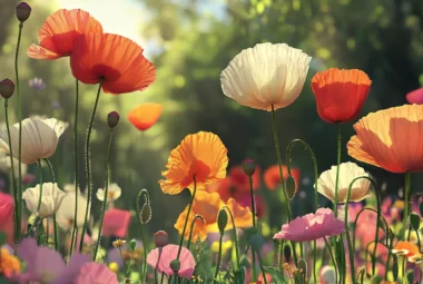 gardening poppies